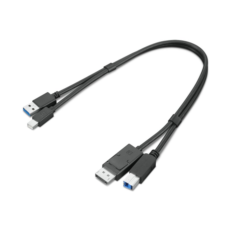Lenovo 4X91D11453 USB cable USB 3.2 Gen 1 (3.1 Gen 1) 0.43 m USB A USB B Black