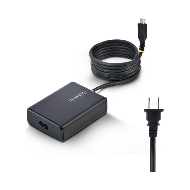 StarTech.com 100W USB-C Laptop Charger with 5ft (1.5m) Tethered USB-C Cable, Power Adapter Brick for Dell, HP ProBook, MacBook Pro, Microsoft Surface Pro
