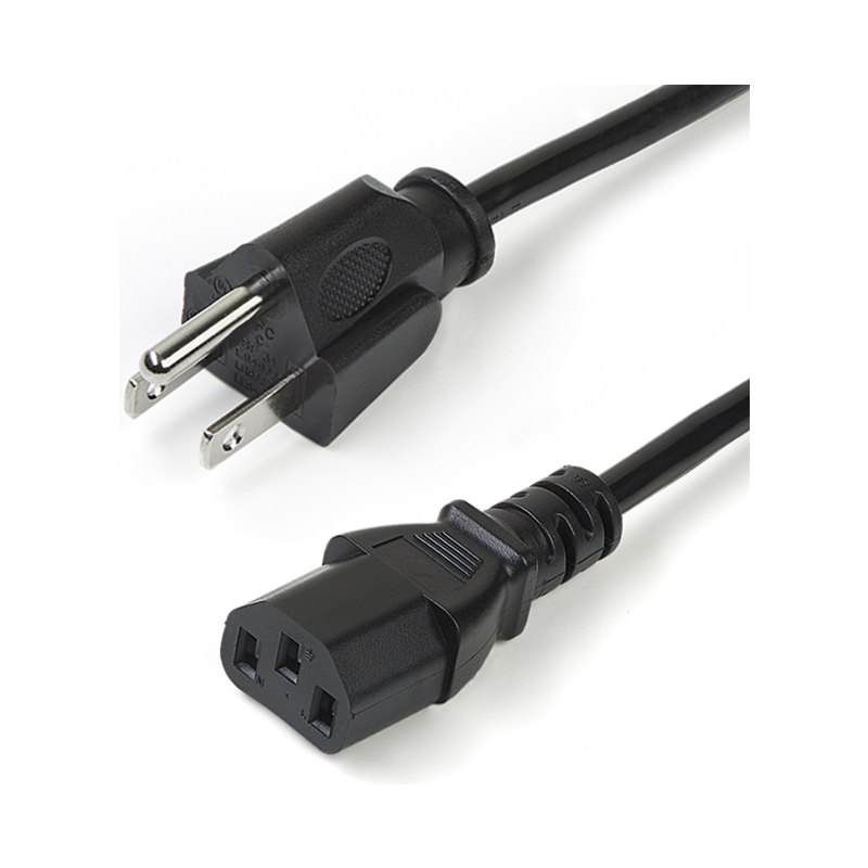 StarTech.com PXT1011010PK câble électrique Noir 3 m NEMA 5-15P Coupleur C13