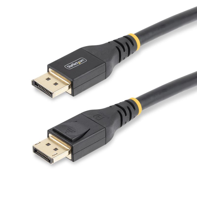 StarTech.com Câble DisplayPort 1.4 Actif de 10m - Câble DisplayPort DP8K avec HBR3, HDR10, MST, DSC 1.2, HDCP 2.2, 8K 60Hz, 4K 120Hz - Câble/Cordon DP 1.4 Mâle/Mâle (M/M)