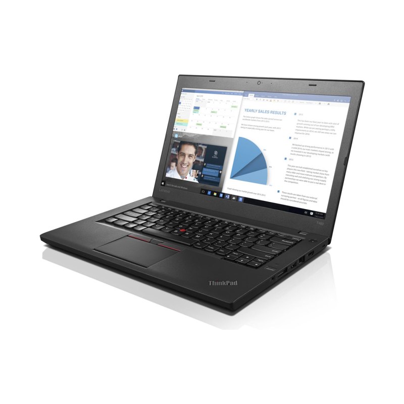 Lenovo ThinkPad T460 Intel® Core™ i5 i5-6300U Laptop 35.6 cm (14") Touchscreen Full HD 8 GB DDR3L-SDRAM 256 GB SSD Wi-Fi 5 (802.11ac) Windows 10 Pro Black