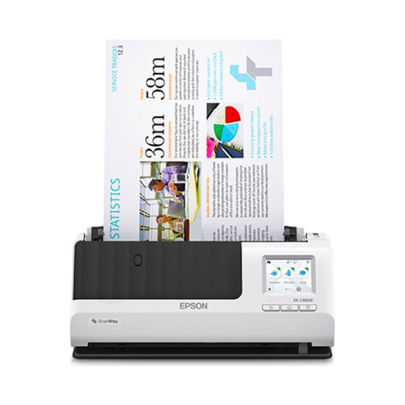 Epson DS-C480W Sheet-fed scanner Black, Grey