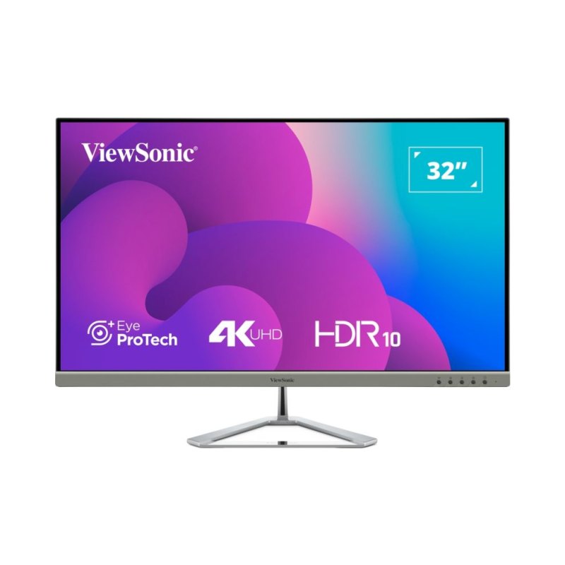 Viewsonic VX3276-4K-MHD-2 computer monitor 81.3 cm (32") 3840 x 2160 pixels 4K Ultra HD LCD Black, Silver