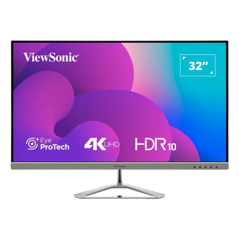 Viewsonic VX3276-4K-MHD-2 écran plat de PC 81,3 cm (32") 3840 x 2160 pixels 4K Ultra HD LCD Noir, Argent