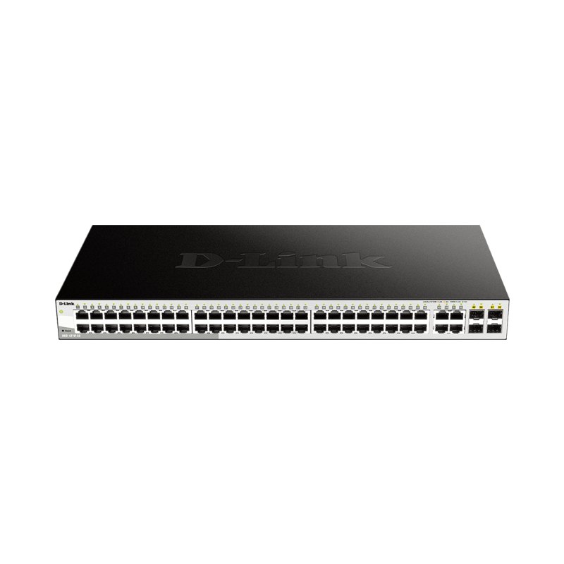 D-Link 52-Port Gigabit Smart Managed Switch including 4 x 100/1000Mbps Combo Ports