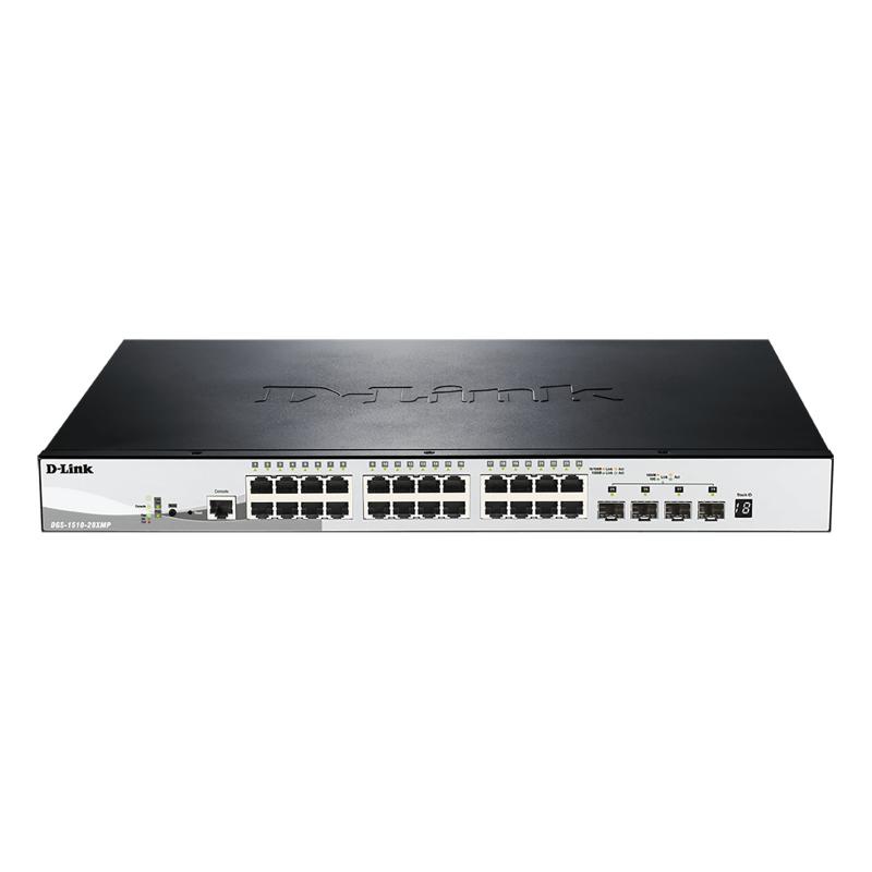 D-Link 28-Port Gigabit Stackable POE Smart Managed Switch including 4 x 10G SFP+