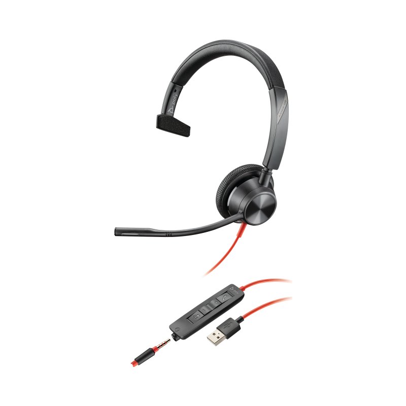 HP Poly Poly Blackwire 3315 Casque USB-A