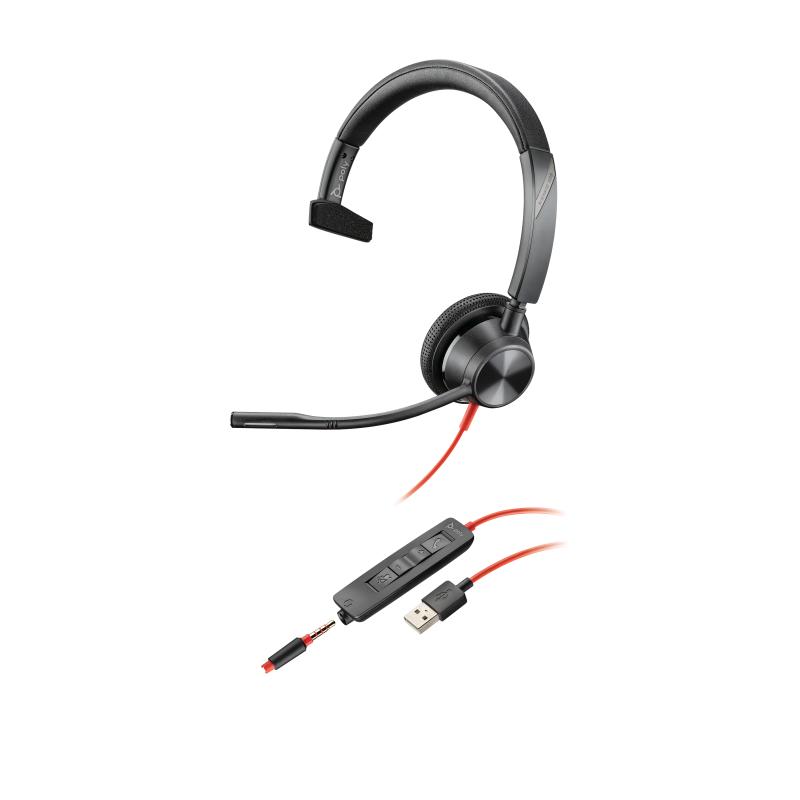 HP Poly Poly Blackwire 3315 Casque USB-A