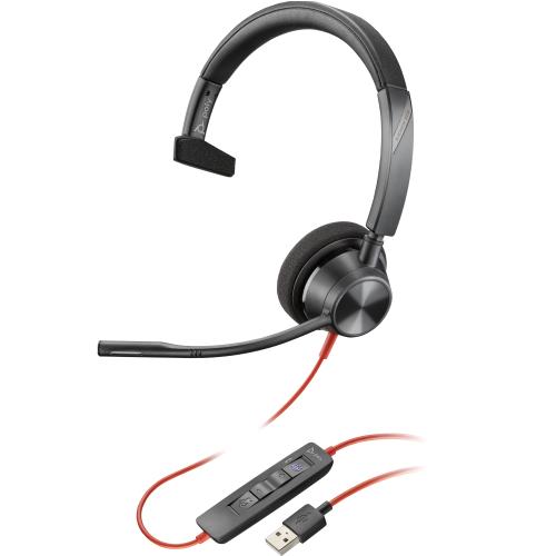 HP Poly Micro-casque Poly Blackwire 3310 USB-A certifié Microsoft Teams