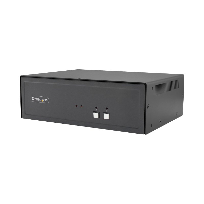 StarTech.com Switch KVM Sécurisé à 2 Ports, DisplayPort, 4K 60 Hz, KVM de Bureau NIAP 4.0, Boîtier Métallique, Port CAC, Made in USA
