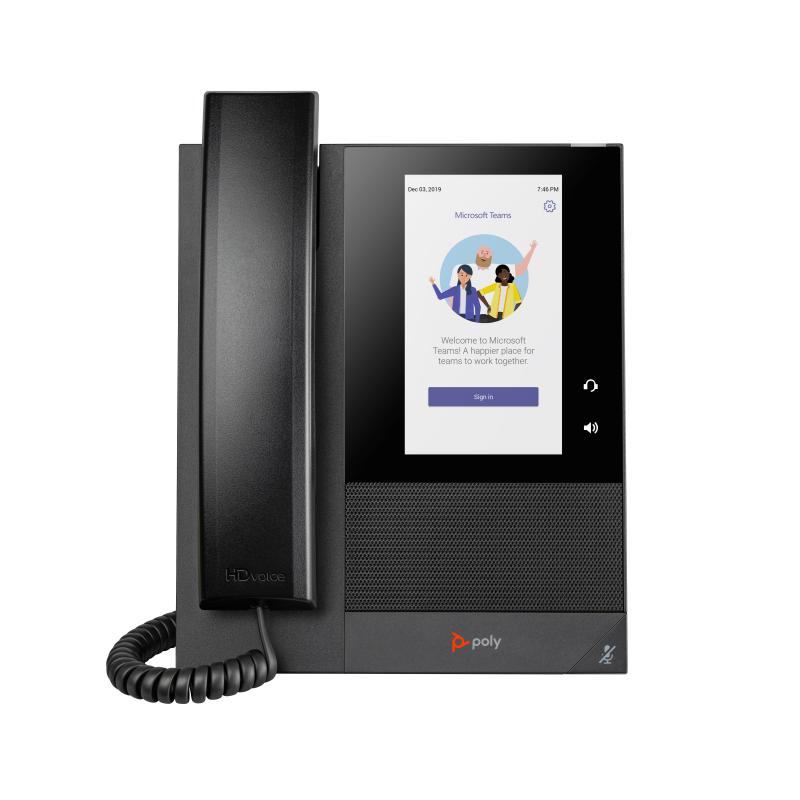 HP Poly Téléphone multimédia professionnel Poly CCX 400 pour Microsoft Teams et compatible PoE GSA/TAA
