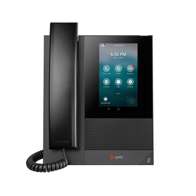 HP Poly Téléphone multimédia professionnel Poly CCX 400 avec Open SIP et compatible PoE
