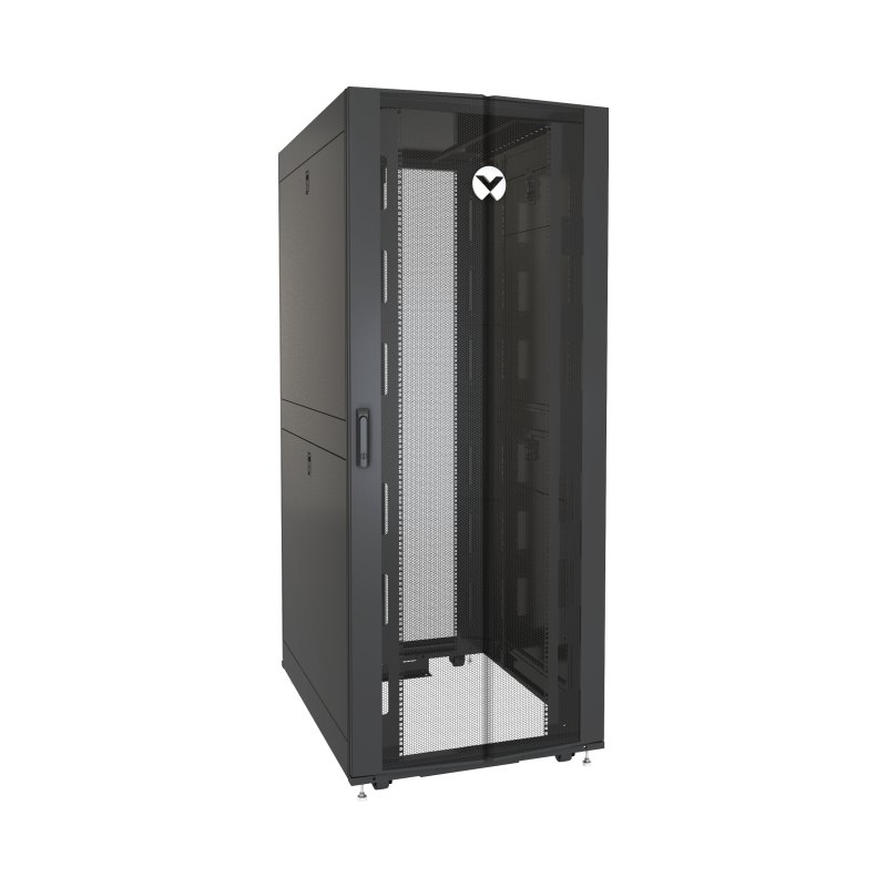Vertiv VR3150 rack cabinet 42U Freestanding rack Black, Transparent