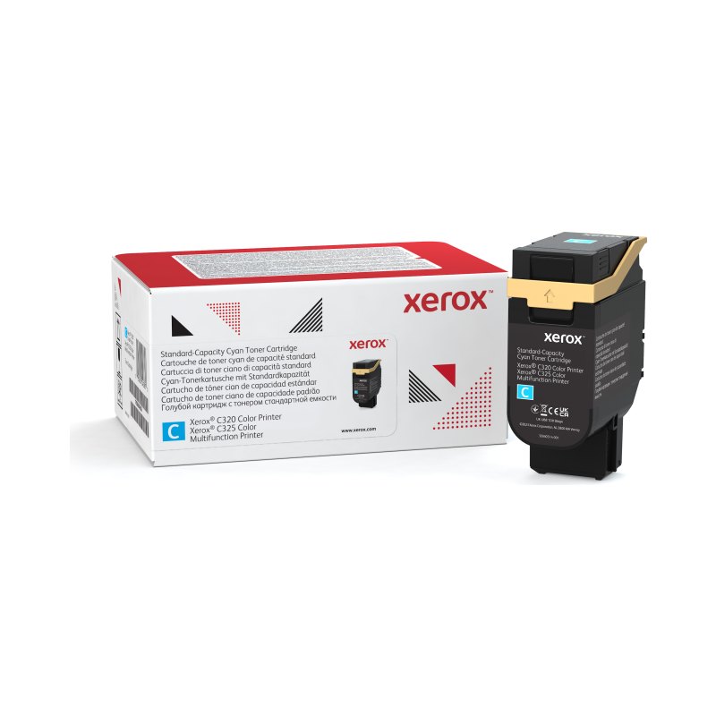Xerox Cartouche de toner Cyan de Capacité standard Imprimante couleur ® C320/multifonctions ® C325 (1800 pages) - 006R04820