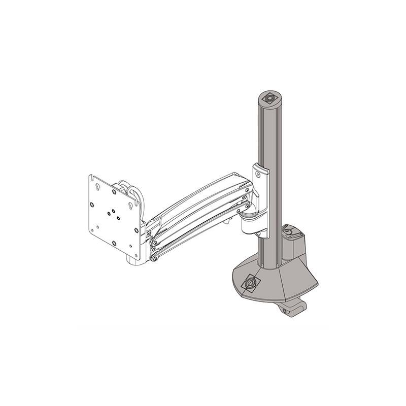 Support de colonne Chief KXC K1C K2C Accessoire de base d'accroche de colonne, Argent