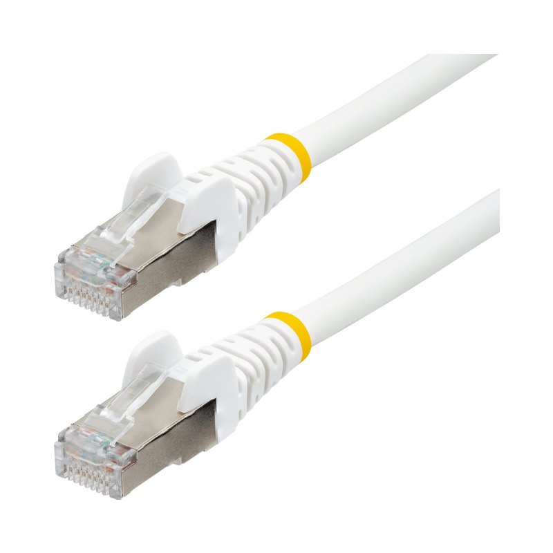 StarTech.com 100ft White CAT6a Ethernet Cable, Snagless RJ45, 10GbE, 100W PoE++, S/FTP, LSZH, 27AWG Pure Bare Copper Wire, 500MHz, Shielded Network Patch Cord w/Strain Reliefs, Individually Tested/ETL Verified
