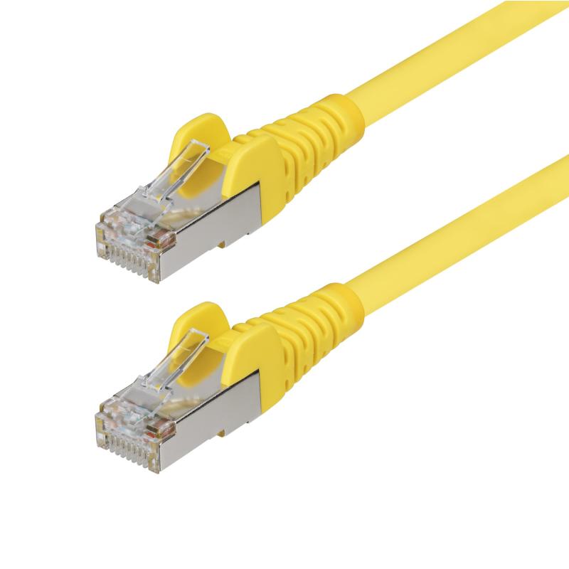 StarTech.com NLYL-25F-CAT6A-PATCH câble de réseau Jaune 7,6 m S/FTP (S-STP)