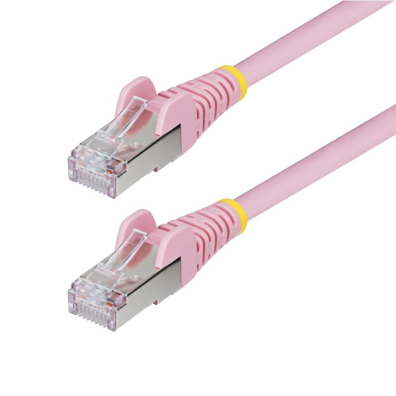 StarTech.com NLPN-25F-CAT6A-PATCH câble de réseau Rose 7,6 m S/FTP (S-STP)
