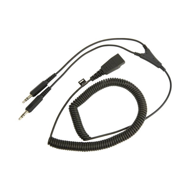 Jabra PC cord - QD to 2x3_5mm
