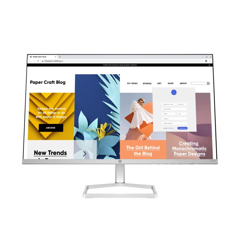 HP Écran Full HD blanc 23,8 pouces Série 5 - 524sw
