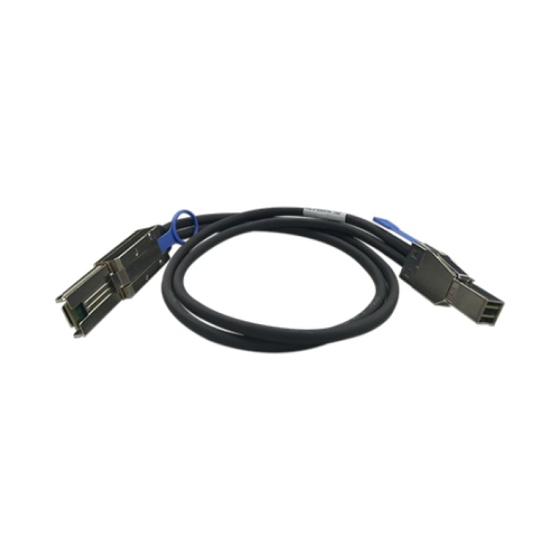 QNAP CAB-SAS30M-8644-8088 Serial Attached SCSI (SAS) cable 1 m Black, Metallic