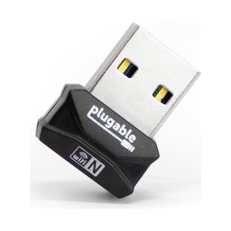Plugable Technologies USB 2.0 Wireless N 802.11n 150 Mbps Nano WiFi Network Adapter (Realtek RTL8188EUS Chipset) Driverless Plug and Play for Windows