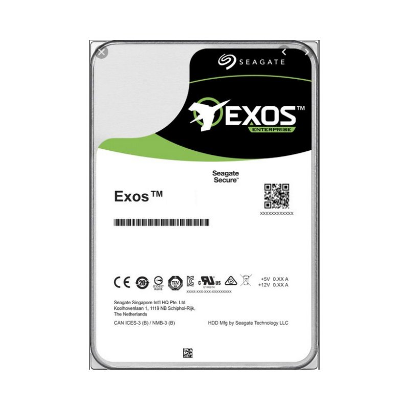 Seagate Exos X16 internal hard drive 14 TB 7200 RPM 256 MB 3.5" Serial ATA III