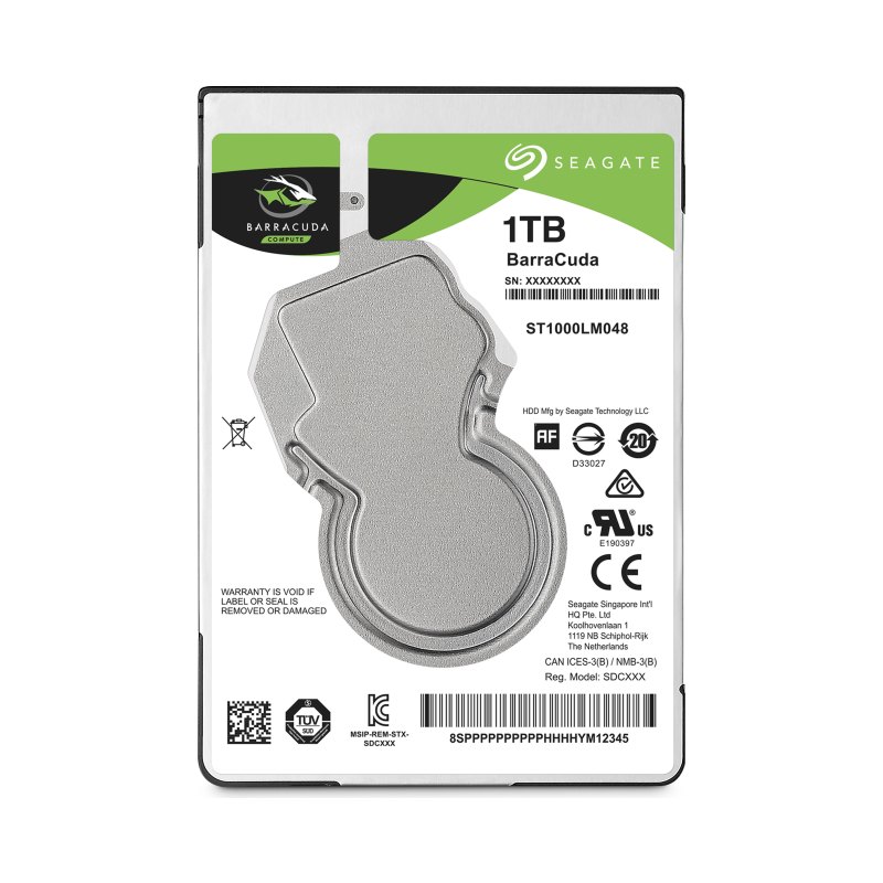Seagate Barracuda 2.5" internal hard drive 1 TB 5400 RPM 128 MB 2.5" Serial ATA III