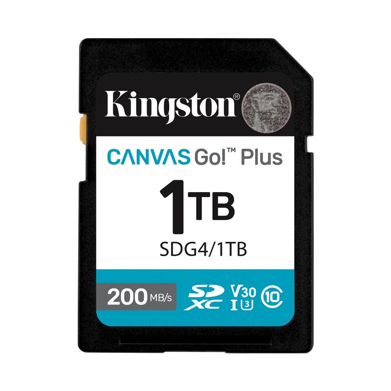 Kingston Technology Canvas Go! Plus 1 To SDXC Canvas Go Plus Gen4 200 Mo/s C10 UHS-I U3 V30