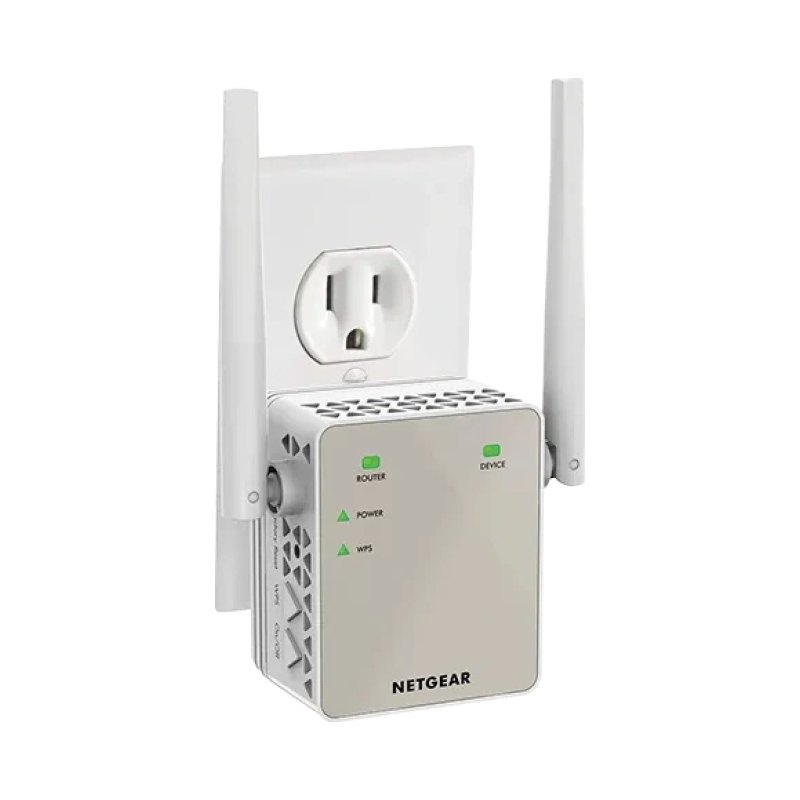 NETGEAR EX6120-100CNS network extender Network repeater Grey, White 10, 100 Mbit/s