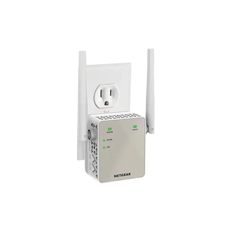 NETGEAR EX6120-100CNS prolongateur réseau Répéteur réseau Gris, Blanc 10, 100 Mbit/s