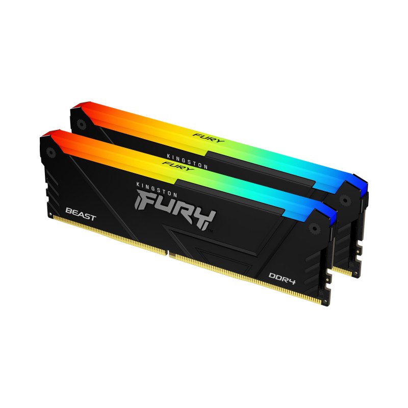 Kingston Technology FURY Beast 64GB 3200MT/s DDR4 CL16 DIMM (Kit of 2) RGB