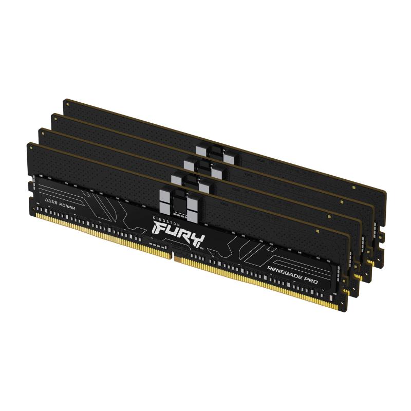 Kingston Technology FURY 128 Go 5600 MT/s DDR5 ECC Reg CL36 DIMM (kit de 4) Renegade Pro XMP