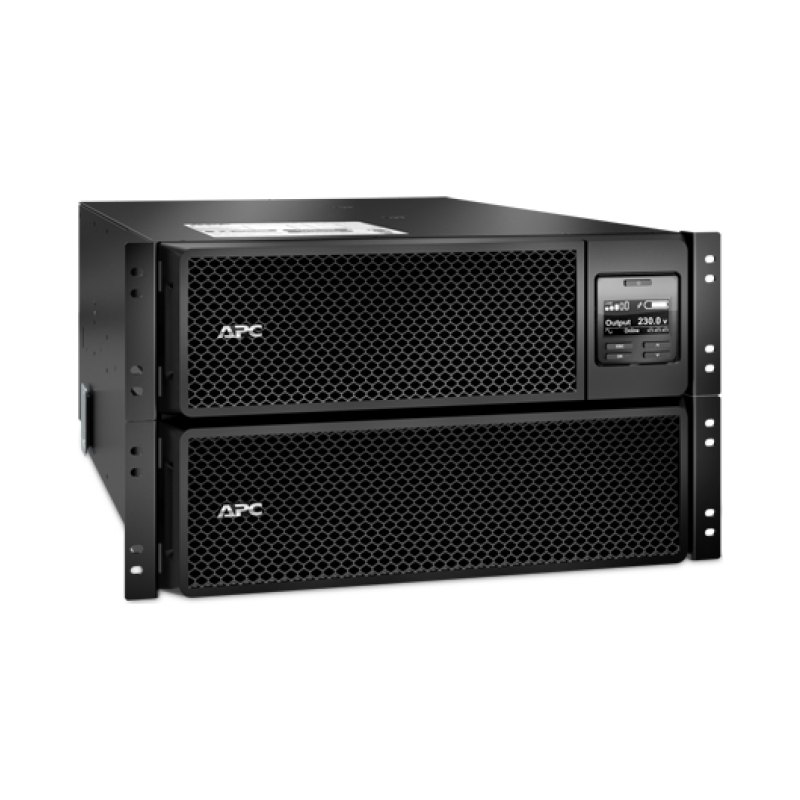 APC Smart-UPS On-Line SRT10KRMXLI - 10kW/VA, 6x C13 + 4x C19 + hardwire 1 phase output, rack mountable, Embedded NMC