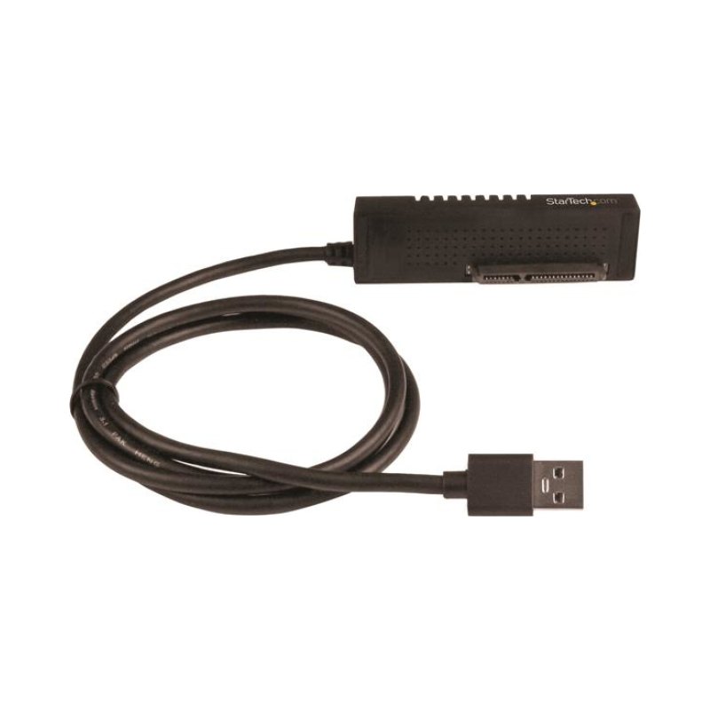 StarTech.com SATA to USB Cable, USB 10Gbps to 2.5in and 3.5in SATA I II III Hard Drive Adapter, External Converter for SSD or HDD Data Transfer