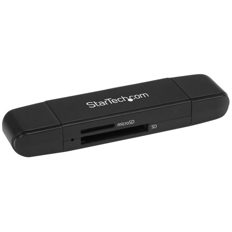 StarTech.com Lecteur de Cartes SD USB C et USB 3.0, Lecteur de Cartes Mémoire USB, SD, MicroSD, MMC, UHS-I, Adaptateur de Cartes USB-C et USB-A - Fonctionne avec Tous les Systèmes d'Exploitation