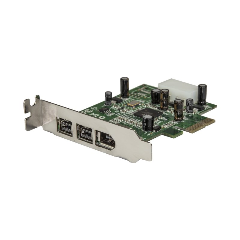 StarTech.com Carte adaptateur FireWire 3 ports 2b 1a faible profil 1394 PCI Express