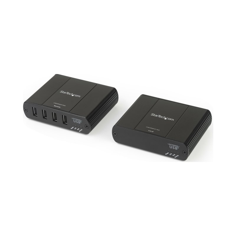 StarTech.com USB2004EXT2NA rallonge de console Émetteur et récepteur de console 480 Mbit/s