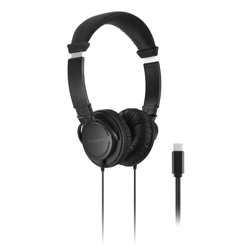 Kensington K97456WW casque Casques Avec fil Arceau Appels/Musique USB Type-C Noir