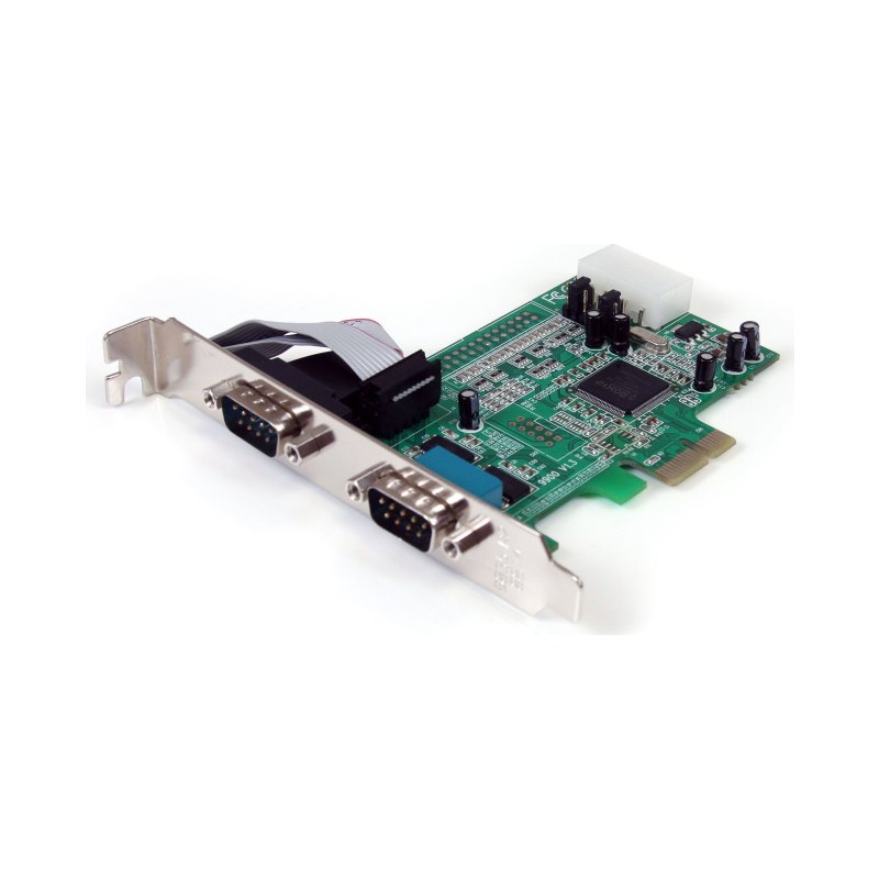 StarTech.com Carte Adaptateur Série PCI Express RS232 à 2 Ports, UART 16550, Contrôleur Hôte PCIe vers Double Série DB9, Windows et Linux, TAA - Remplacée par PEX2S953