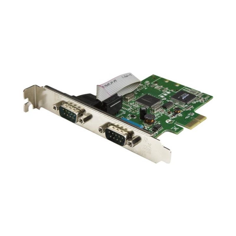 StarTech.com Carte PCI Express à 2 ports série DB9 RS232 - Adaptateur PCIe série avec UART 16C1050