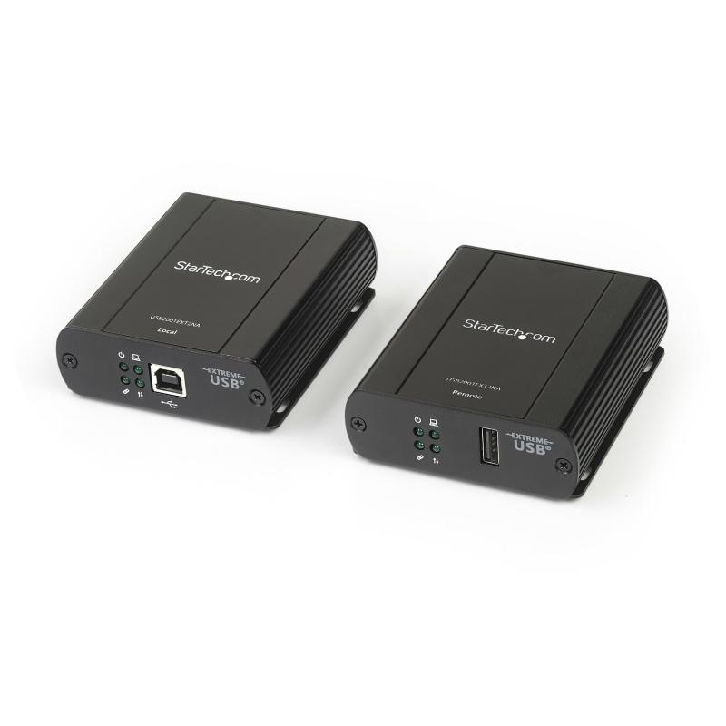 StarTech.com USB2001EXT2NA rallonge de console Émetteur et récepteur de console 480 Mbit/s