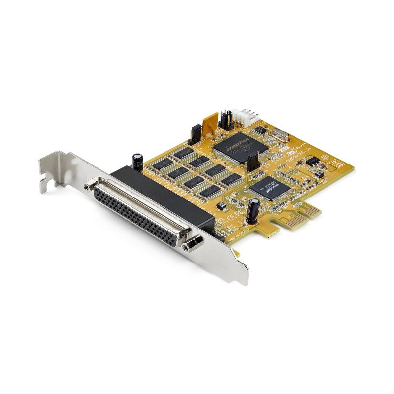 StarTech.com Carte PCI Express à 8 Ports Série RS232 - Adaptateur PCIe Série avec UART 16C1050 - Carte Contrôleur Multiport Série DB9 - Protection de Surcharge 15kV - Windows