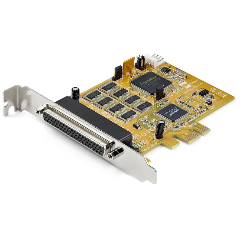 StarTech.com Carte PCI Express à 8 Ports Série RS232 - Adaptateur PCIe Série avec UART 16C1050 - Carte Contrôleur Multiport Série DB9 - Protection de Surcharge 15kV - Windows