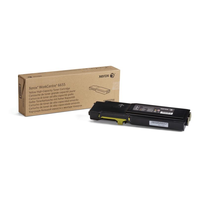 Xerox Cartouche de toner Jaune de Grande capacité WorkCentre® 6655/6655i (7500 pages) - 106R02746
