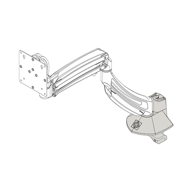 Chief K1D Desk Clamp Base Conversion Accessory, Black