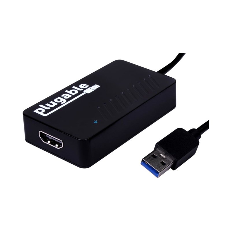 Plugable Technologies USB 3.0 to HDMI Video Graphics Adapter with Audio for Multiple Monitors up to 2560x1440 Supports Windows 11, 10, 8.1, 7, XP, and Mac