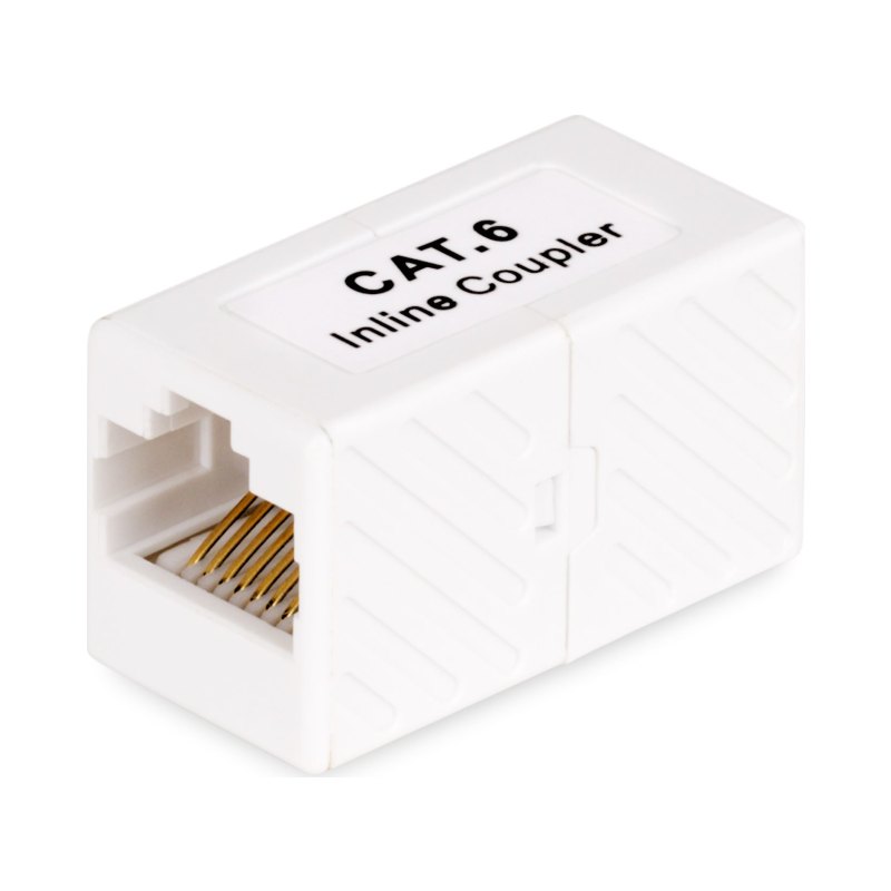 StarTech.com RJ45 Coupler, Inline Cat6 Coupler, Female to Female (F/F) T568B Connector, Unshielded Ethernet Cable Extension