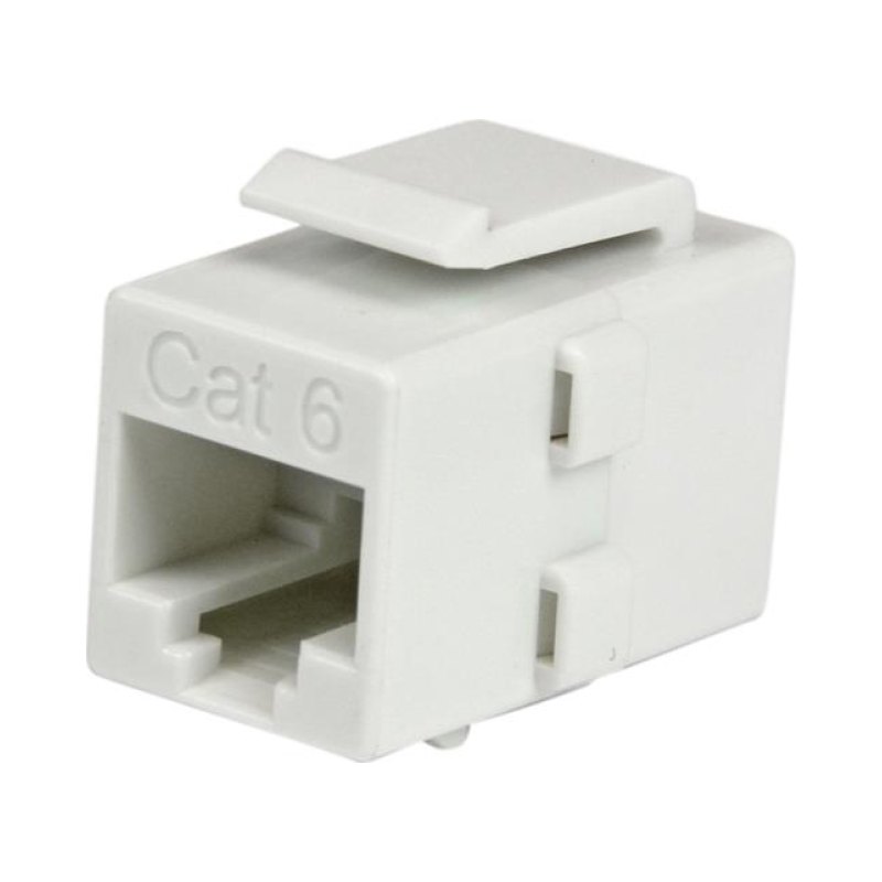 StarTech.com Coupleur RJ45 de type Keystone Jack Cat 6 F/F - Blanc