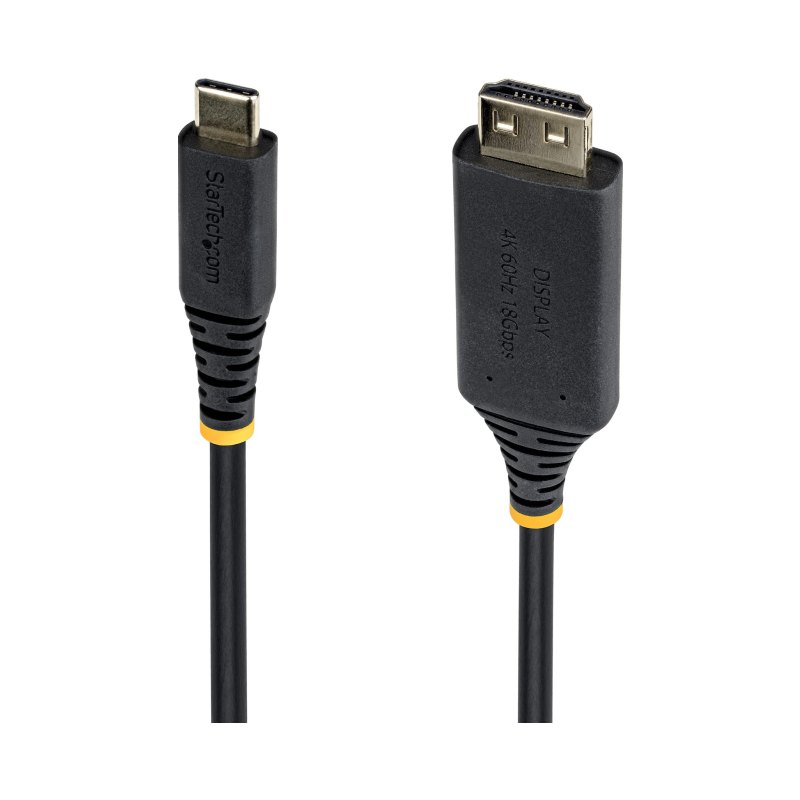 StarTech.com Câble Adaptateur USB-C vers HDMI de 1m, Connecteur HDMI à Verrouillage, 4K 60Hz, Compatible Thunderbolt, HDR, Câble Unidirectionnel pour MacBook, Dell, HP, Lenovo